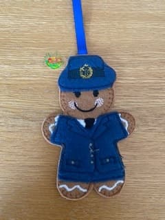Sweetpea’s Handmade Gingerbread Armed Forces Collection - RAF Girl in Suit