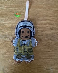 Sweetpea’s Handmade Gingerbread Armed Forces Collection - RAF Gunner