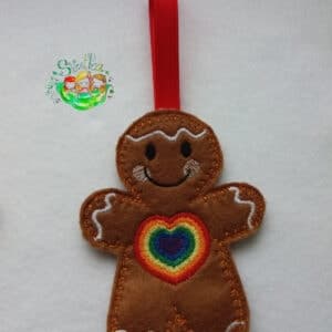 Sweetpea’s Handmade Gingerbread Family Collection – Rainbow Heart