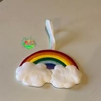 Sweetpea’s Handmade Hanger Collection – Rainbow and Clouds