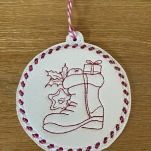 Sweetpea’s Handmade Redwork Twine Collection - Boot