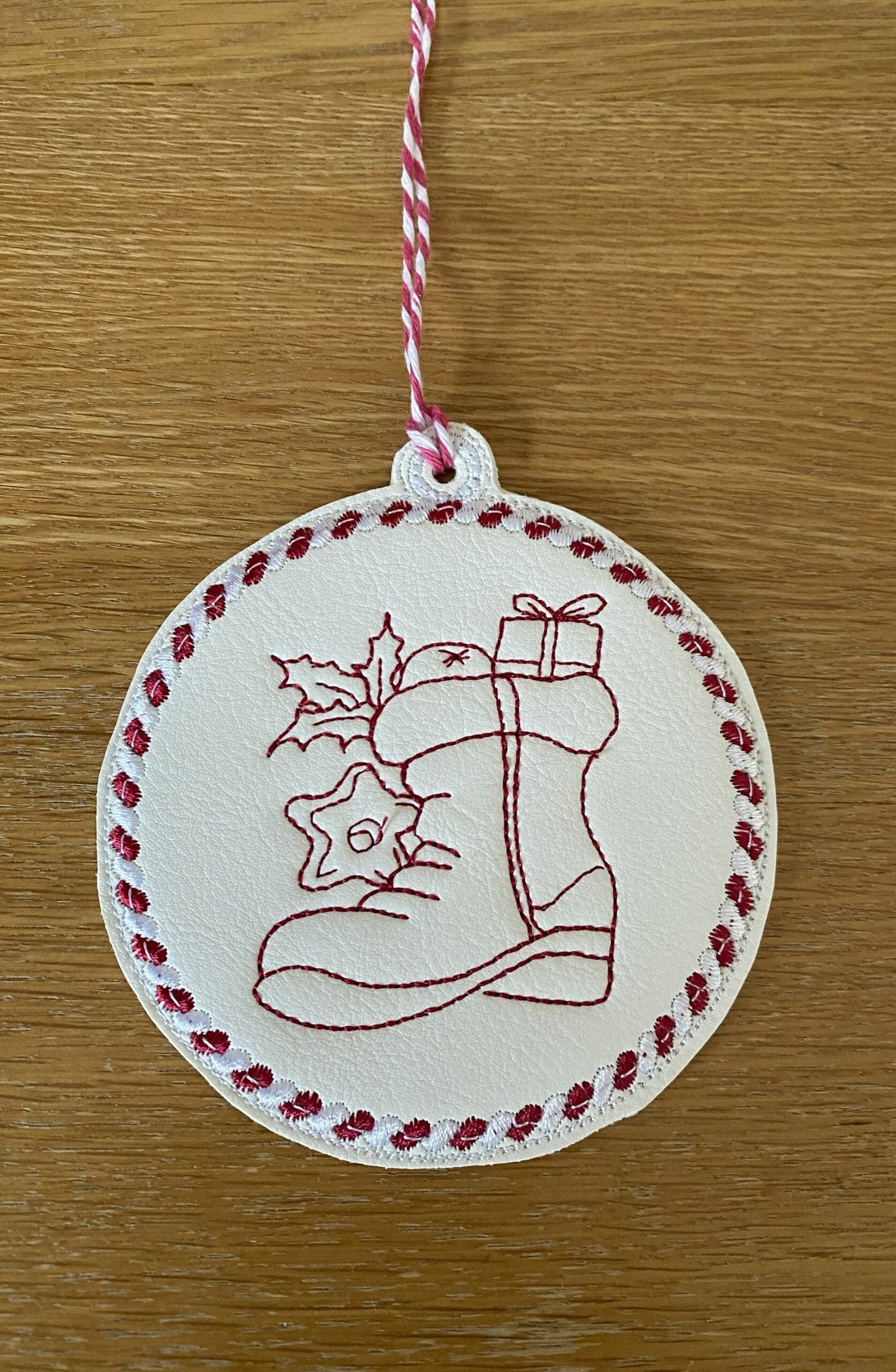 Sweetpea’s Handmade Redwork Twine Collection - Boot