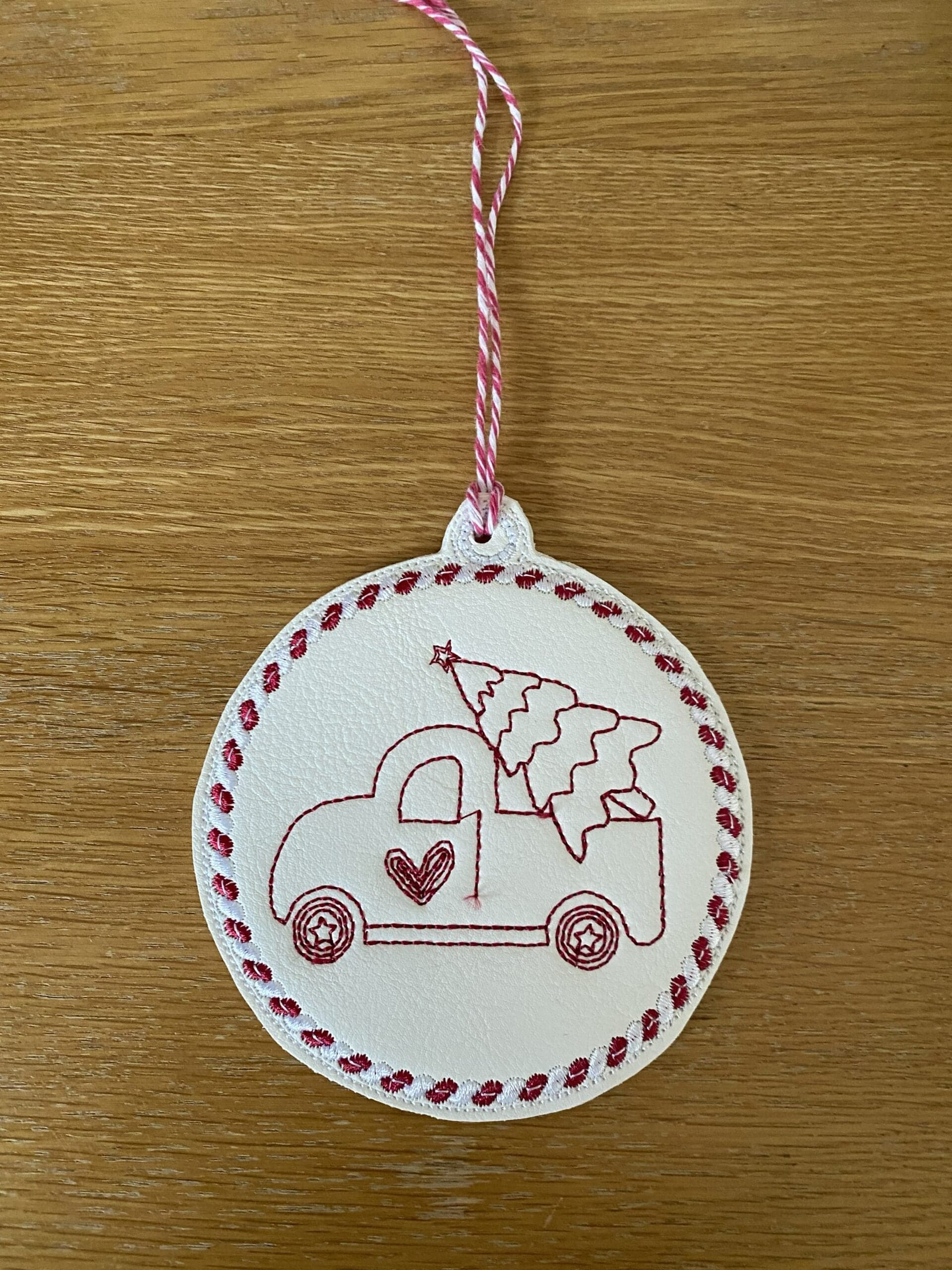Sweetpea’s Handmade Redwork Twine Collection - Truck