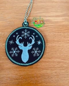 Sweetpea’s Handmade Christmas Deer Bauble Collection - Front Facing Deer Head