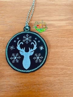 Sweetpea’s Handmade Christmas Deer Bauble Collection - Front Facing Deer Head