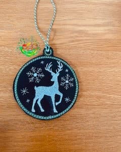 Sweetpea’s Handmade Christmas Deer Bauble Collection - Glancing Sideways Deer