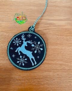 Sweetpea’s Handmade Christmas Deer Bauble Collection - Jumping Deer