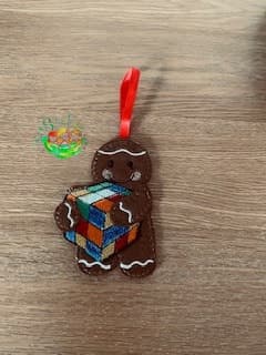 Sweetpea’s Handmade Gingerbread Hobby Collection - Rubik Cube