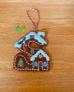 Sweetpea’s Handmade Gingerbread House Letter Collection - S