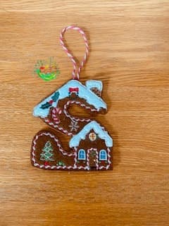Sweetpea’s Handmade Gingerbread House Letter Collection - S