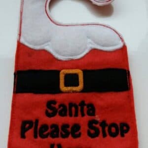 Sweetpea’s Handmade Christmas Hanger Collection – Santa Stop Here