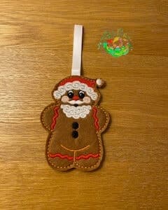 Sweetpea’s Handmade Gingerbread Christmas Collection – Traditional Santa
