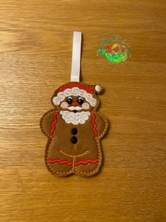 Sweetpea’s Handmade Gingerbread Christmas Collection – Traditional Santa