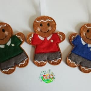 Sweetpea’s Handmade Gingerbread Family Collection – School Boy