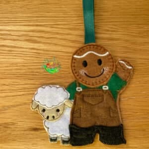 Sweetpea’s Handmade Gingerbread Occupation Collection - Sheep Farmer