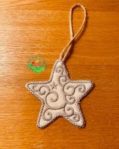 Sweetpea’s Handmade Christmas Hanger Collection – Silver Star