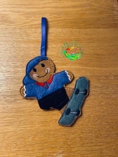 Sweetpea’s Handmade Gingerbread Sports Collection - Skateboarder