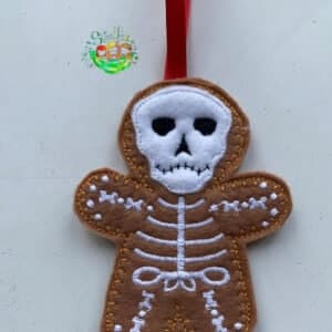 Sweetpea’s Handmade Gingerbread Halloween Collection – Skeleton
