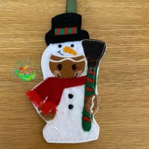 Sweetpea’s Handmade Gingerbread Christmas Collection – Snowman 2