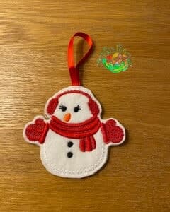 Sweetpea’s Handmade Christmas Hanger Collection – Snowman with Ear Muffs