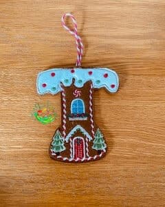 Sweetpea’s Handmade Gingerbread House Letter Collection - T