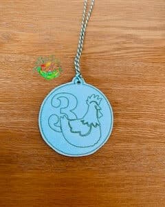 Sweetpea’s Handmade Christmas Decoration Collection - 3. Three French Hens