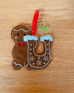 Sweetpea’s Handmade Gingerbread Christmas Letter Collection - U