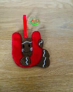 Sweetpea's Handmade Gingerbread Initial Collection - U