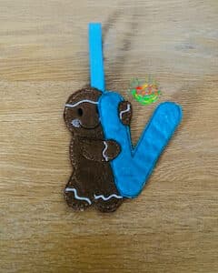Sweetpea's Handmade Gingerbread Initial Collection - V