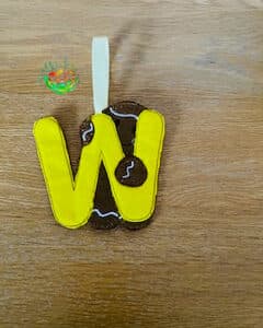 Sweetpea's Handmade Gingerbread Initial Collection - W