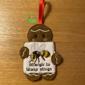 Sweetpea’s Handmade Gingerbread Allergy Collection - Wasp Stings
