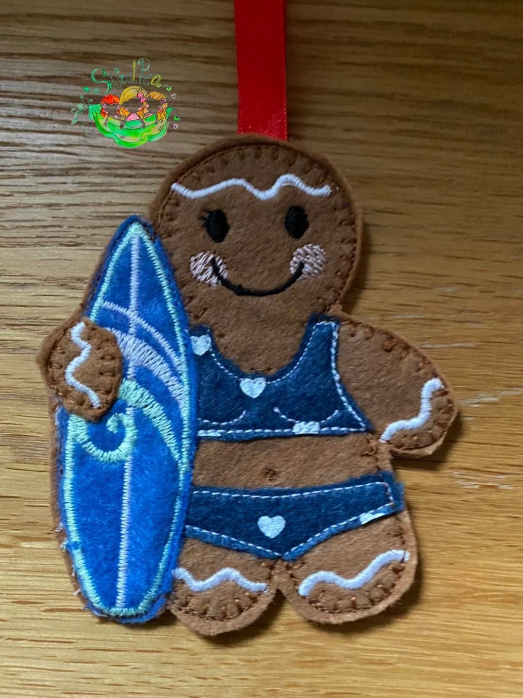 Sweetpea's Handmade Gingerbread Beach Collection - Surfer Girl