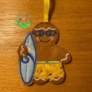 Sweetpea's Handmade Gingerbread Beach Collection - Surfer Boy