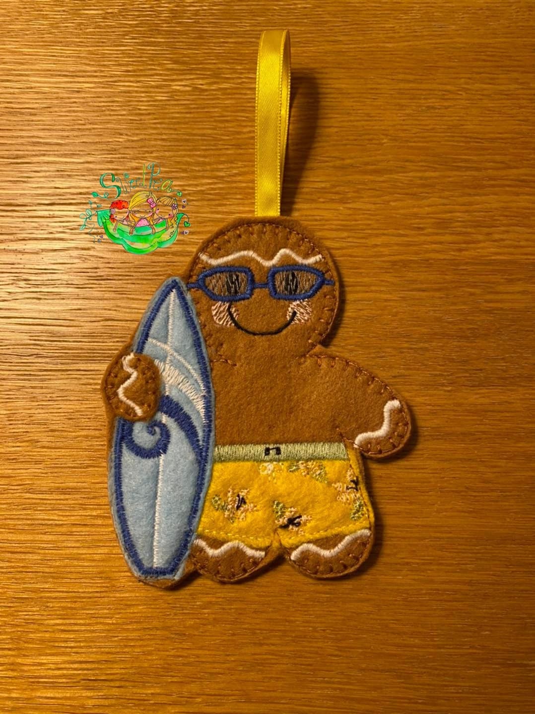 Sweetpea's Handmade Gingerbread Beach Collection - Surfer Boy