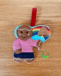 Sweetpea’s Handmade Gingerbread Disability Collection - Cancer Bell Girl