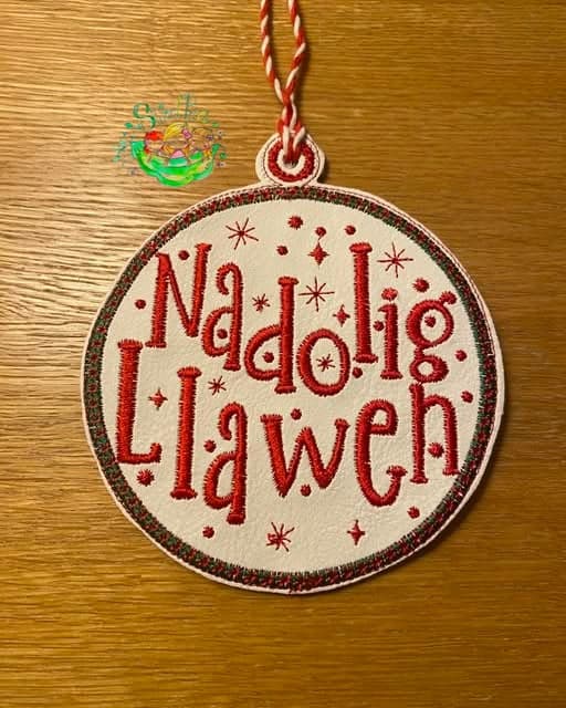 Sweetpea’s Handmade Word Bauble Collection - Nadolig Llawen