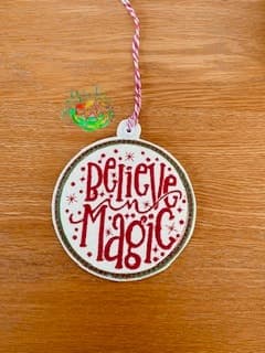 Sweetpea’s Handmade Word Bauble Collection - Believe in Magic