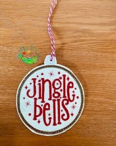 Sweetpea’s Handmade Word Bauble Collection - Jingle Bells