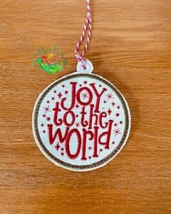 Sweetpea’s Handmade Word Bauble Collection - Joy to the World
