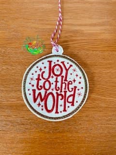 Sweetpea’s Handmade Word Bauble Collection - Joy to the World
