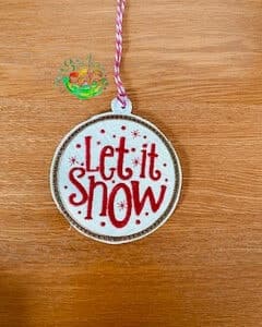 Sweetpea’s Handmade Word Bauble Collection - Let it Snow