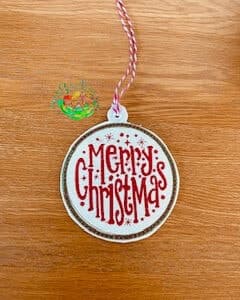 Sweetpea’s Handmade Word Bauble Collection - Merry Christmas