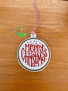 Sweetpea’s Handmade Word Bauble Collection - Merry Christmas