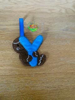 Sweetpea's Handmade Gingerbread Initial Collection - Y