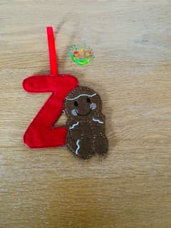 Sweetpea's Handmade Gingerbread Initial Collection - Z