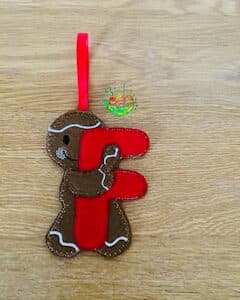 Sweetpea's Handmade Gingerbread Initial Collection - F