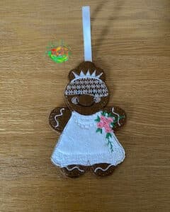 Sweetpea's Handmade Gingerbread Wedding Collection - Bride with Lace Dress