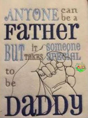 Sweetpea's Handmade Embroidered Frame Collection - Anyone can be a Father