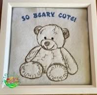 Sweetpea's Handmade Embroidered Frame Collection - So Beary Cute