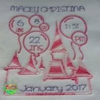 Sweetpea's Handmade Birth Announcement Frame Collection - Castle